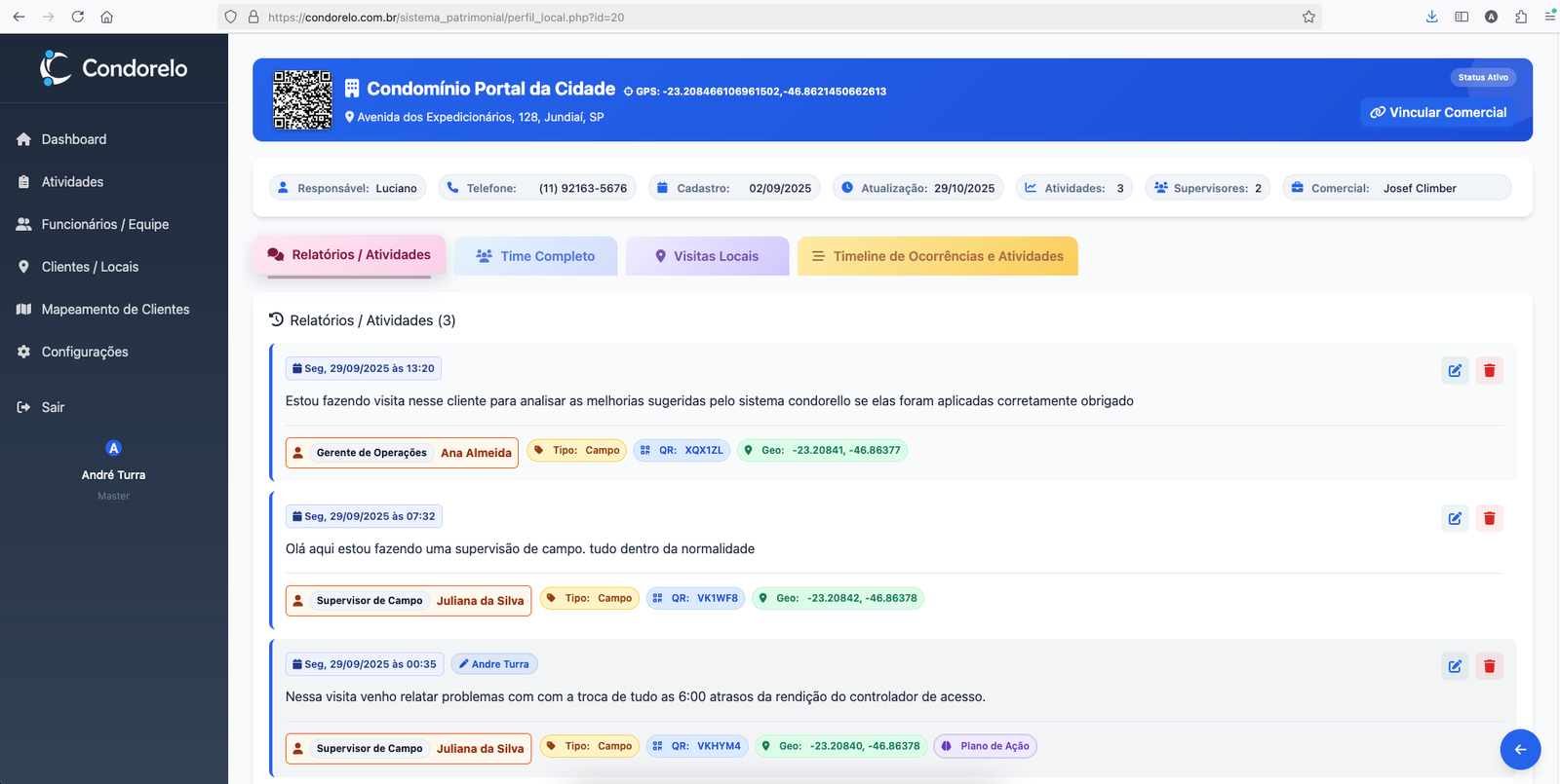 Configuração de regras e alertas